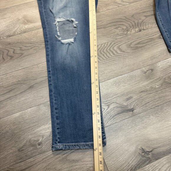 Torrid Ripped Distressed Denim Jeans Womens Size 14 Medium Wash Destroyed - Picture 10 of 14